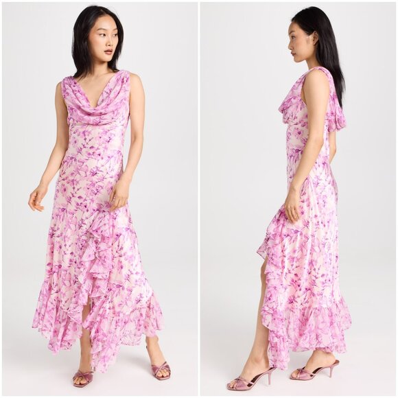 Cinq à Sept Pink Floral Maxi Dress - Picture 2 of 13